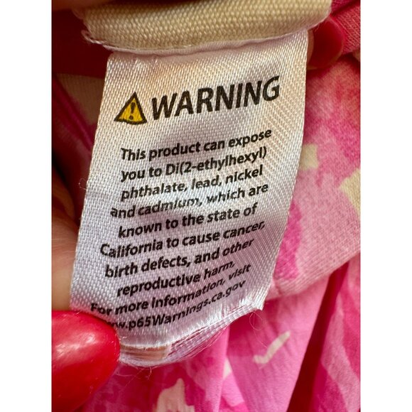 Pink Floral Dress With Attached Shorts Peach Love California M - Picture 8 of 8